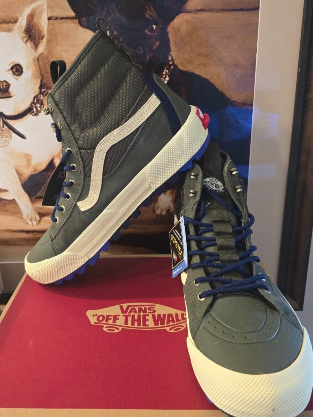 Vans Sk8-Hi Gore-Tex Insulated MTE 3 Waterproof Winter Boot Shoe Green Mens 9.5